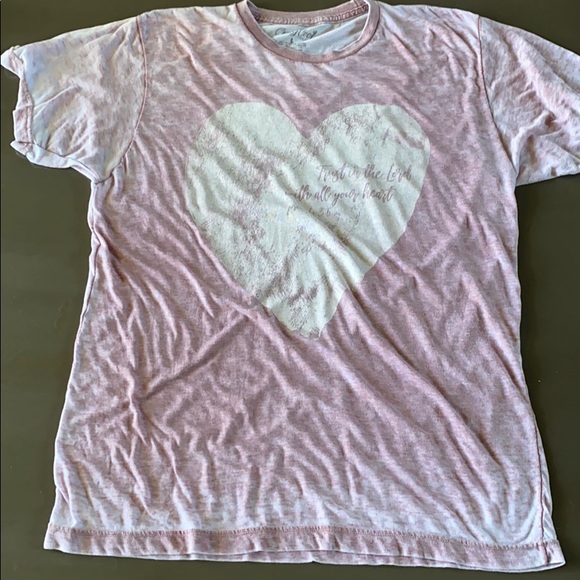 Pink Graphic Tee Proverbs 3:5 - Picture 3 of 4